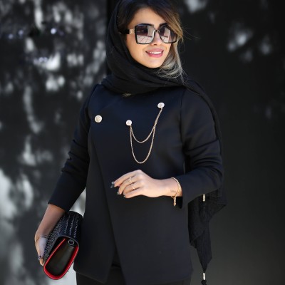 مانتو کتی مشکی