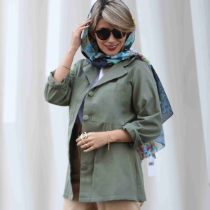 خریدمانتو کتی جدید سبز یشمی زنانه کد REBON