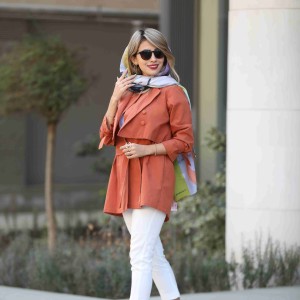 خرید شلوار راسته کلاسیک چهار فصل زنانه کد ORANGE
