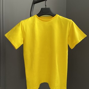 تیشرت لیمویی دخترانه نخ پنبه کد VIN