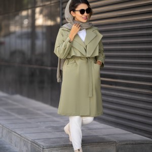 ترنچ کت ضد آب بلند کد she