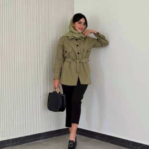 خرید مانتو کتی جدید کتان کد OPIN