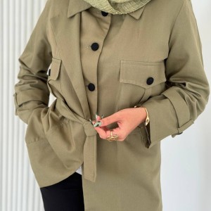خرید مانتو کتی جدید کتان کد OPIN