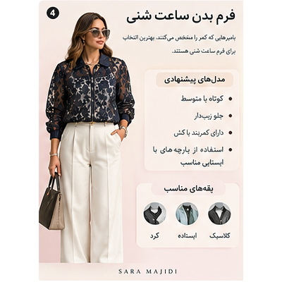 بامبر زنانه مناسب فرم بدن ساعت شنی