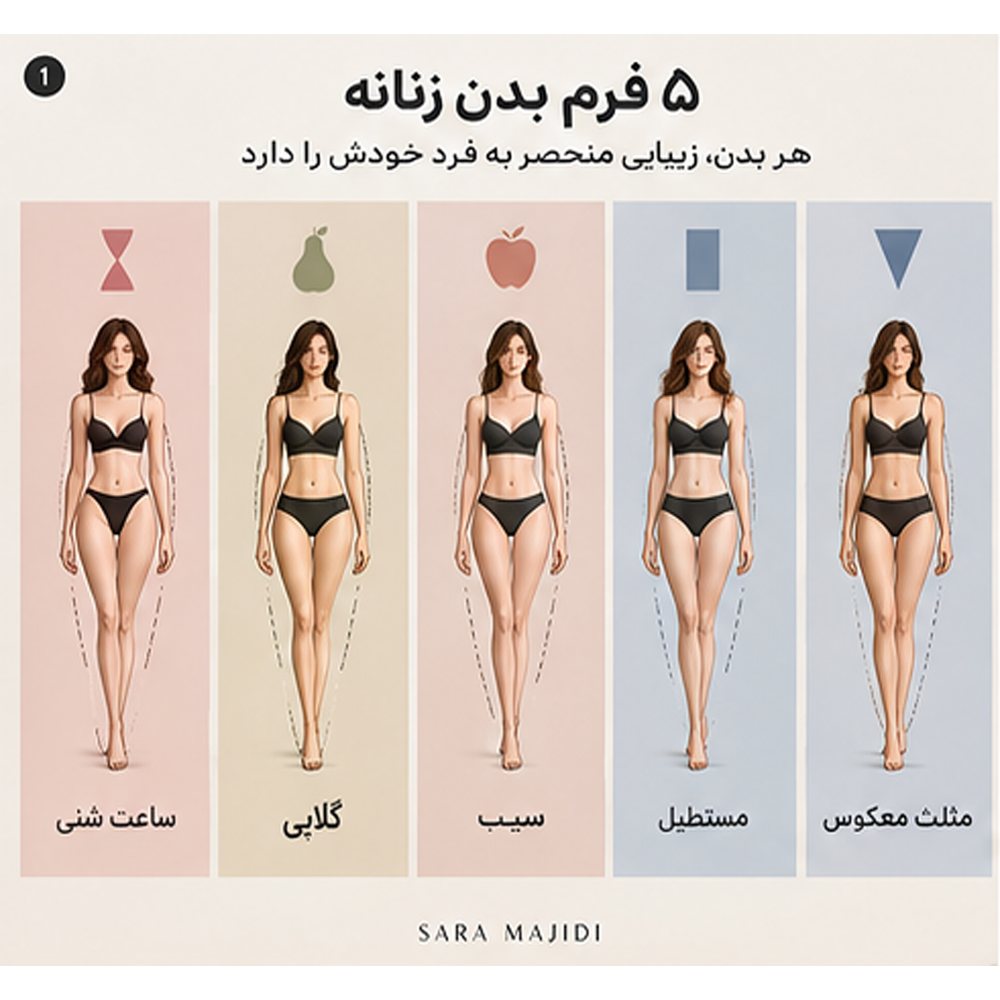 5 فرم بدن زنانه