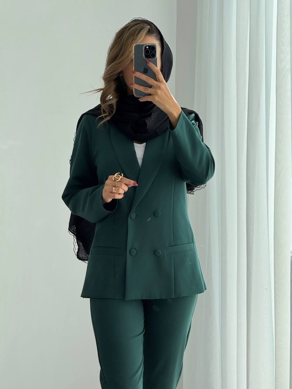خرید ست کت و شلوار زنانه جدید کرپ