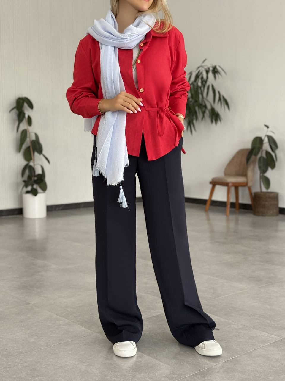 خرید شومیز قرمز از سارا مجیدی