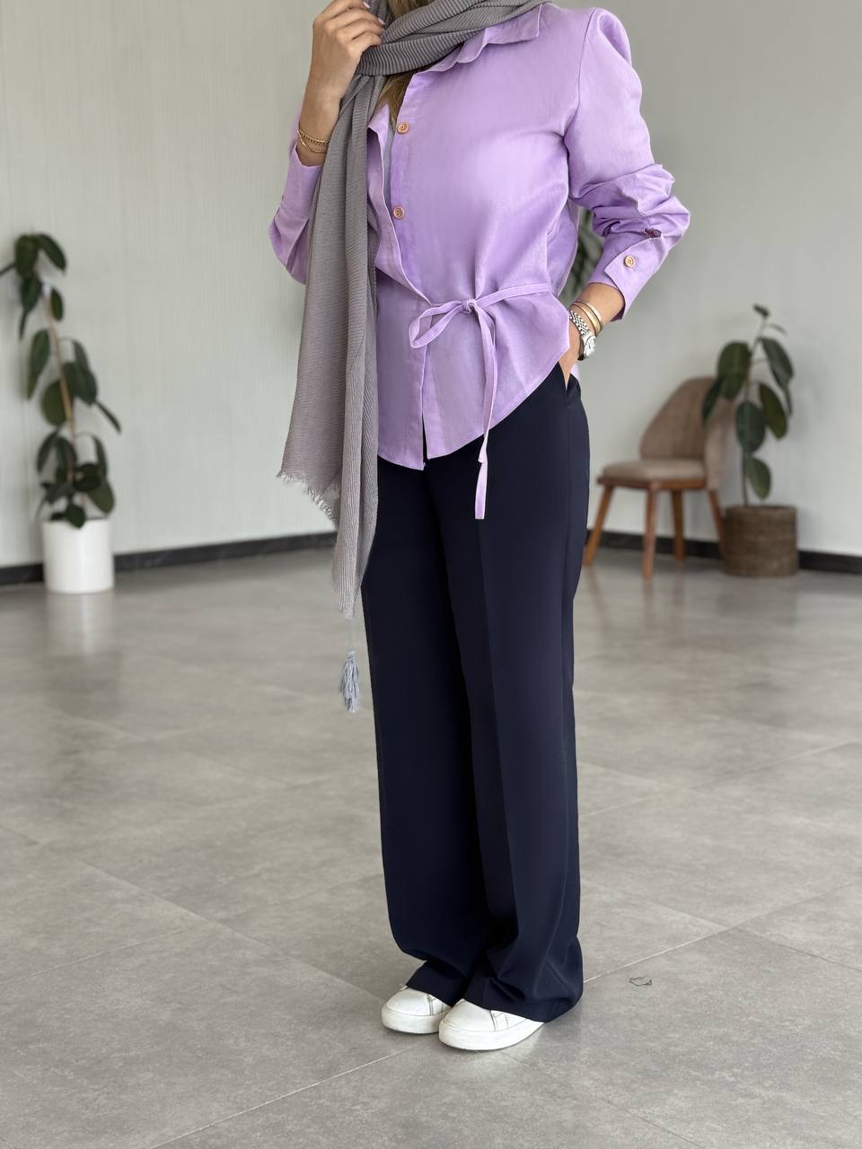 خرید شومیز بنفش از سارا مجیدی