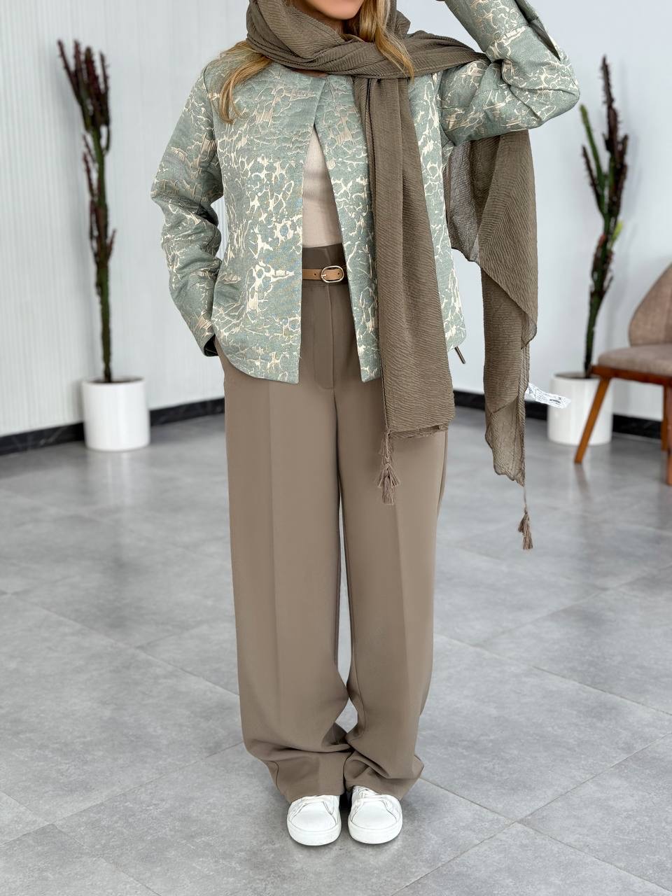 کت ژاکارد شین