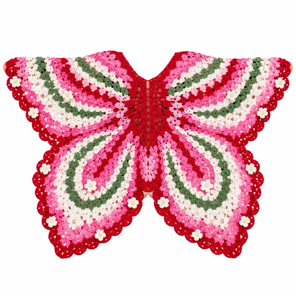 شنل بچه گانه پروانه کدSA3