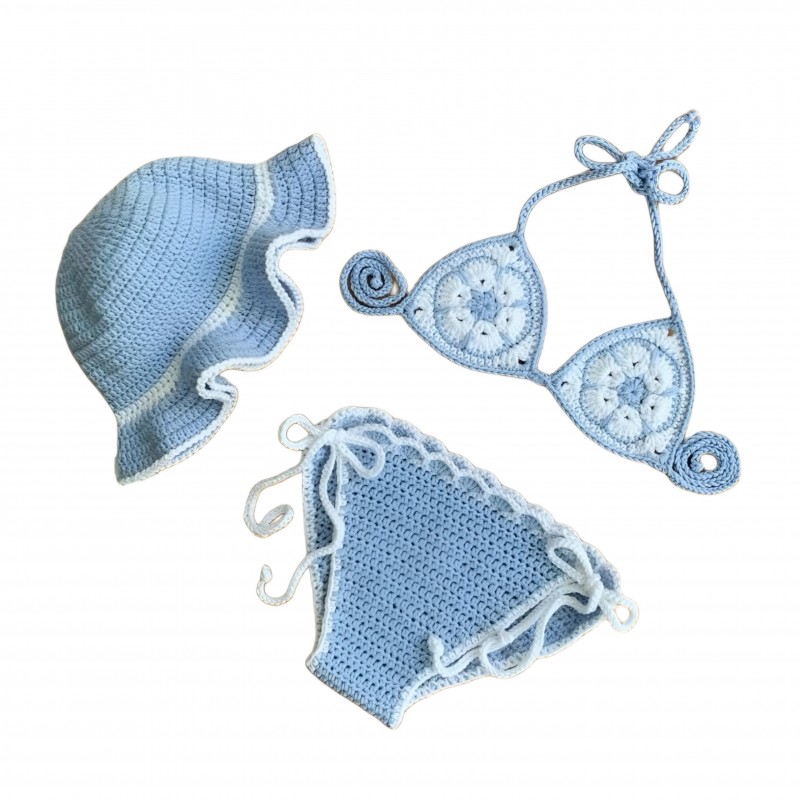 بیکینی بچه گانه با کلاه