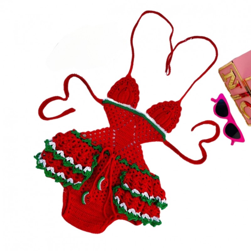 مایو بچه گانه دخترانه مدل رد ۰۲