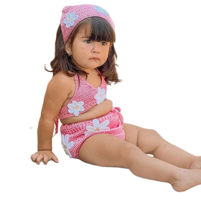 تاب شلوارک با روسری مدل تیتیش کد۵۷۰