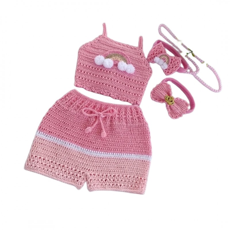 تاب شلوارک دخترانه کد۴۴۶۰