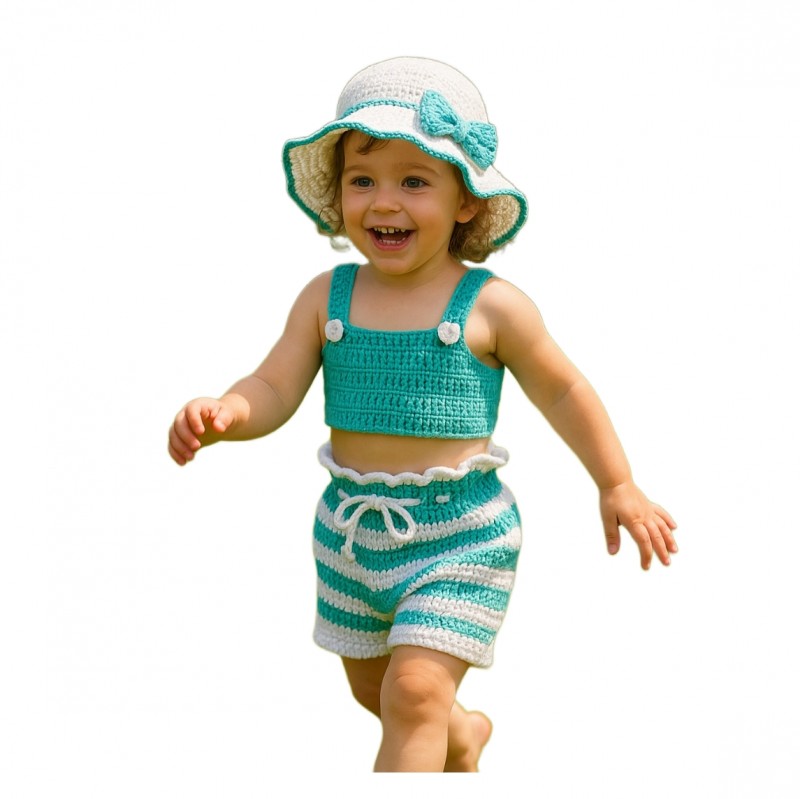 تاب شلوارک با کلاه