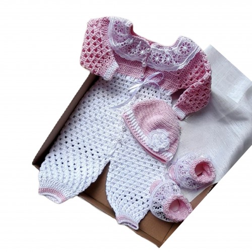 سرهمی نوزادی با کلاه وپاپوش