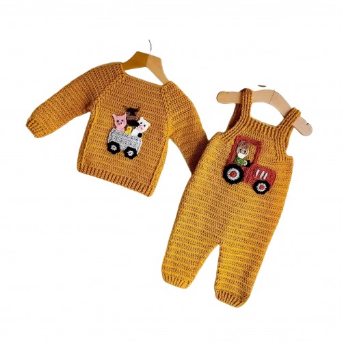 سرهمی نوزادی با ژاکت