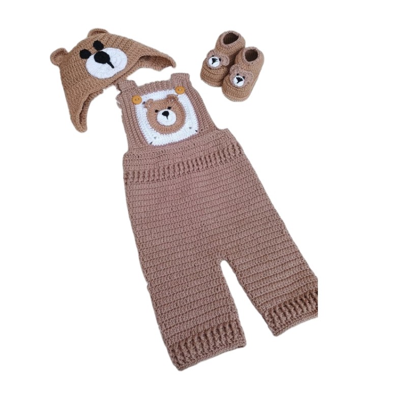 سرهمی نوزادی با کلاه وپاپوش کدBv44