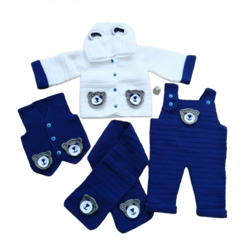 ست چار تیکه سرهمی شال ژاکت