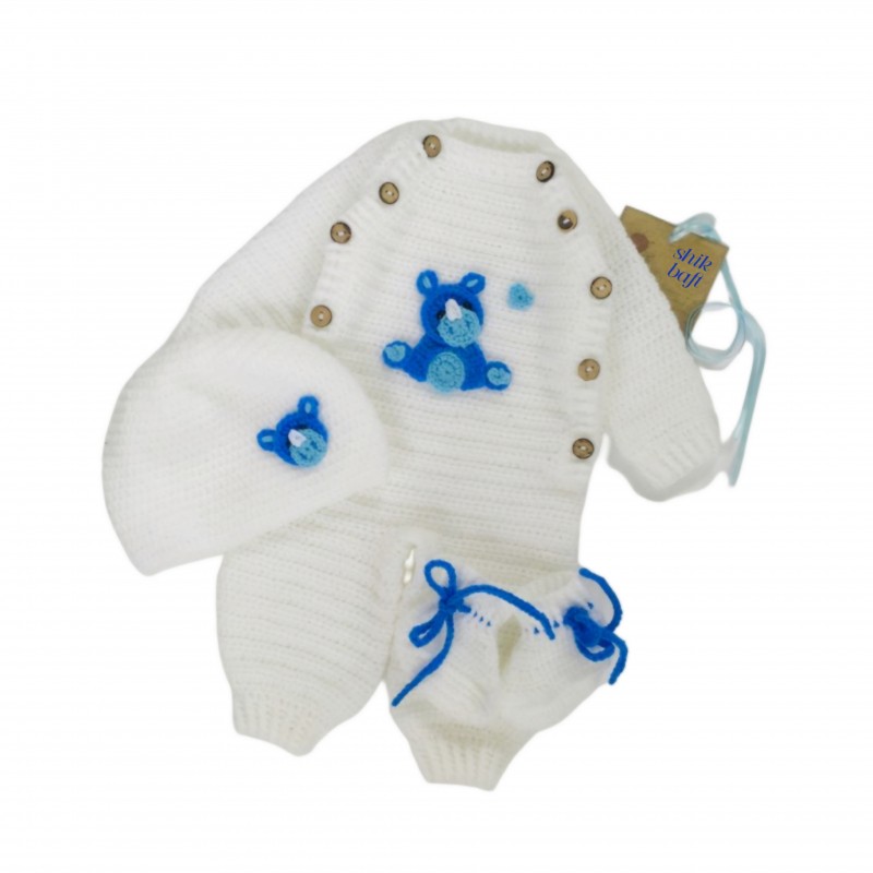 سرهمی نوزادی با کلاه وپاپوش