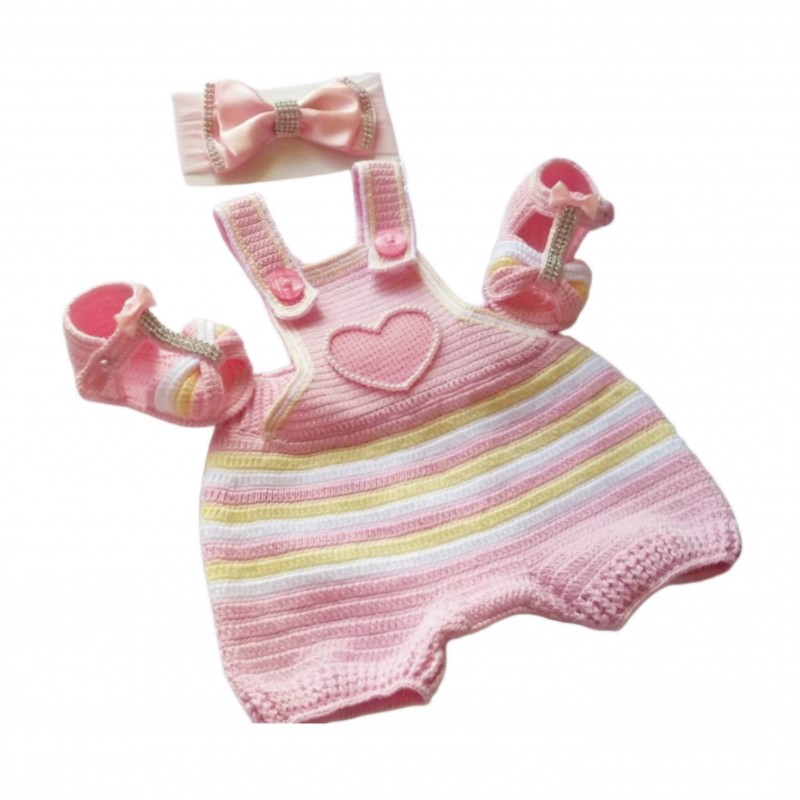 رامپر نوزادی با کلاه وپاپوش کد34FG