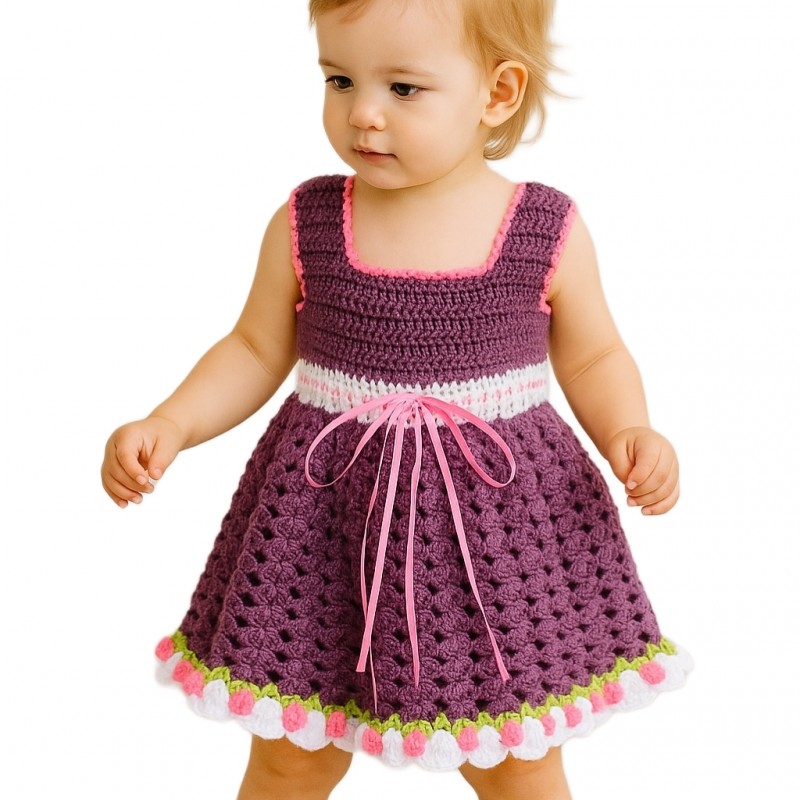 پیراهن قلاب بافی مدل پرنسس کد ۴۳۰