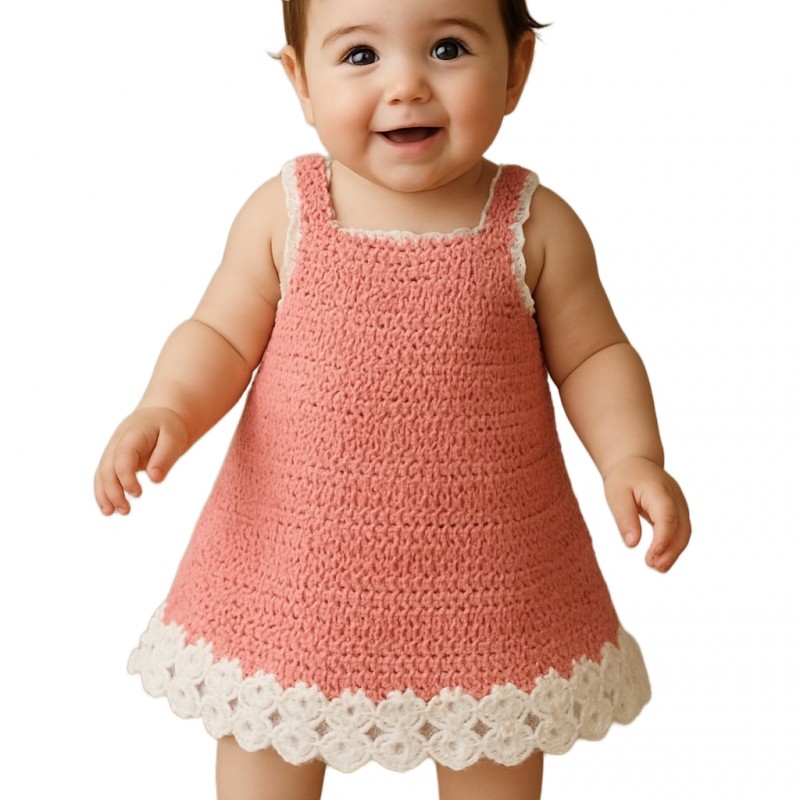 پیراهن قلاب بافی مدل پرنسس کد FgD34