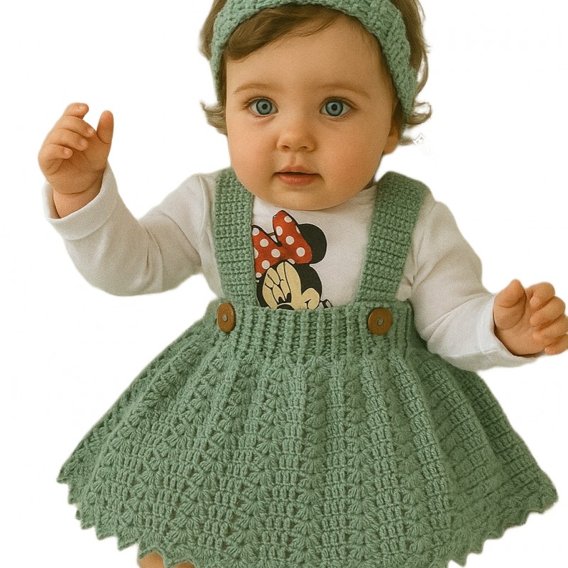 سارافون دخترانه نوزادی کد VNB45