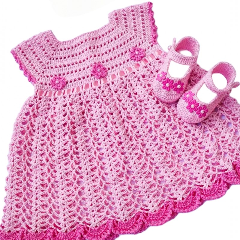 پیراهن دخترانه پرنسس با پاپوش کدDt3R