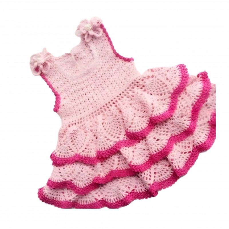 پیراهن ‌دخترانه با پاپوش کد۴۴۰