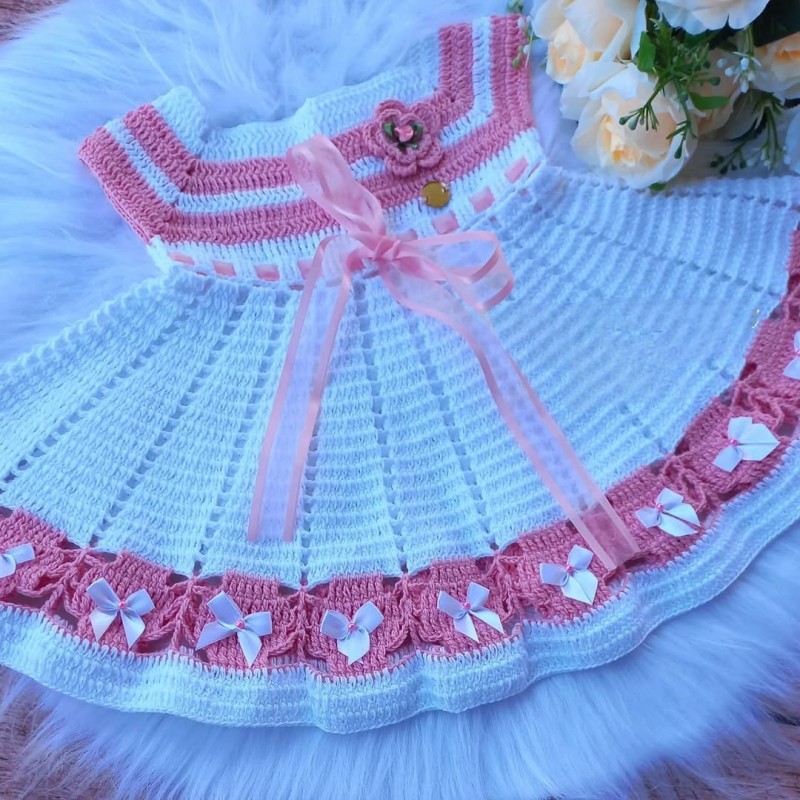 پیراهن دخترانه تیتیش با ژاکت وپاپوش وهد کد E۳۰Ft