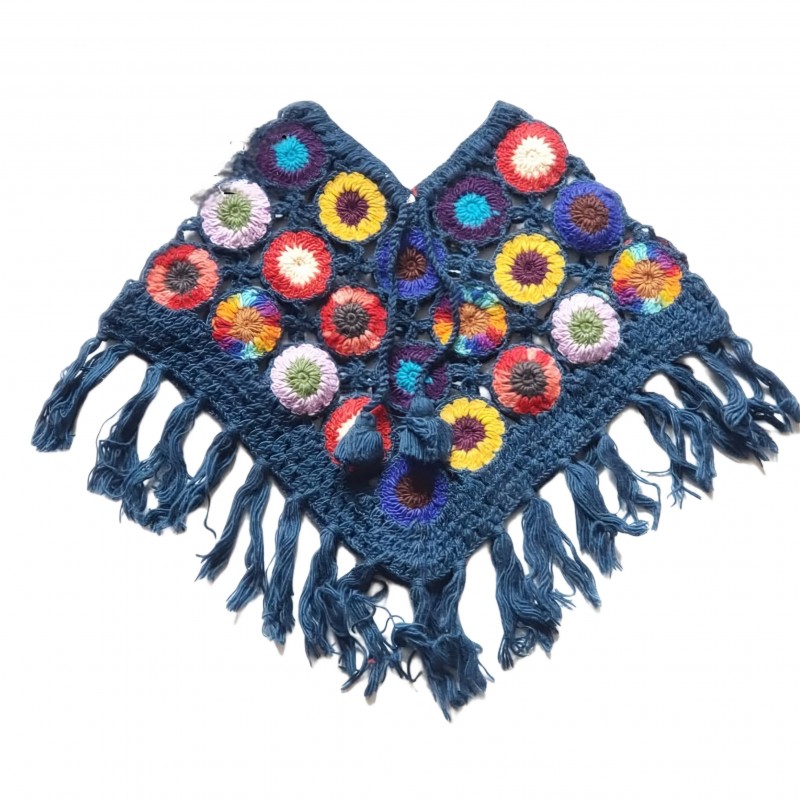 پانچو قلاب بافی بچه گانه کد DTGh421