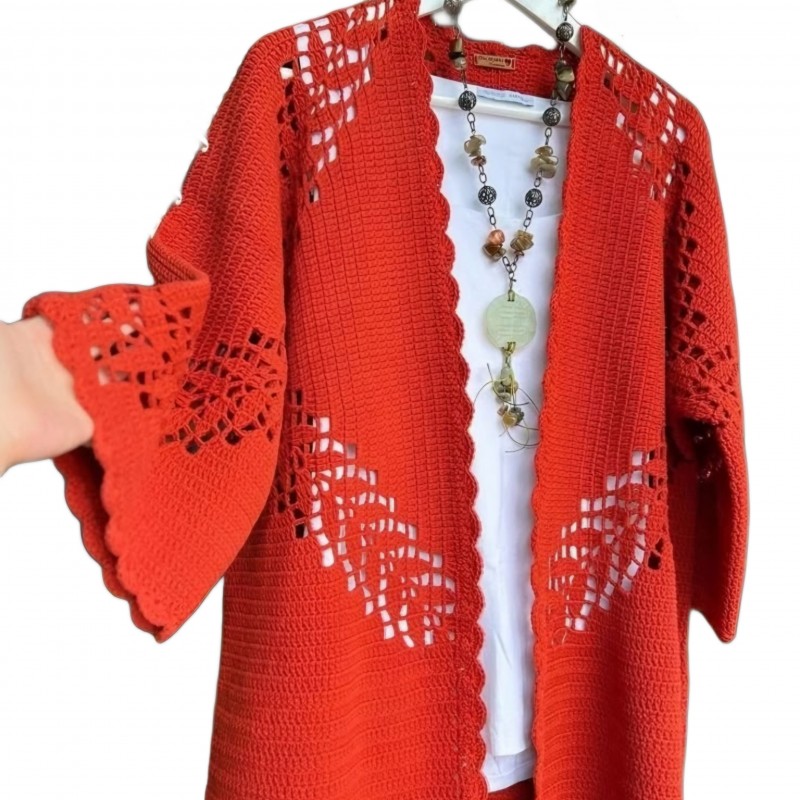 مانتو قلاب بافی زنانه کد Dfz