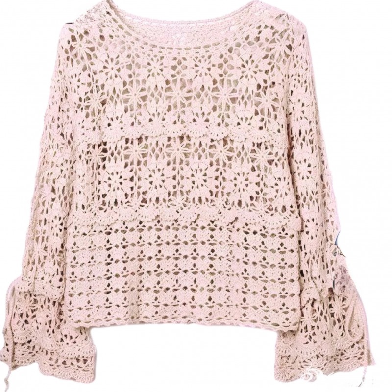 بلوز قلاب بافی زنانه کد DVS65