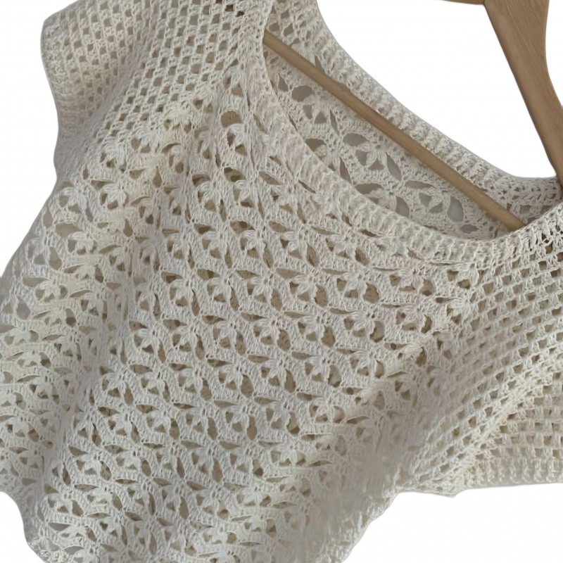 بلوز زنانه قلاب بافی کد DVFC3965