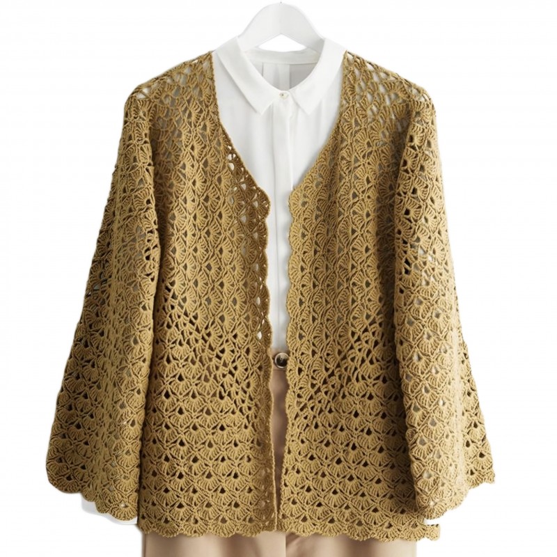 مانتو زنانه قلاب بافی