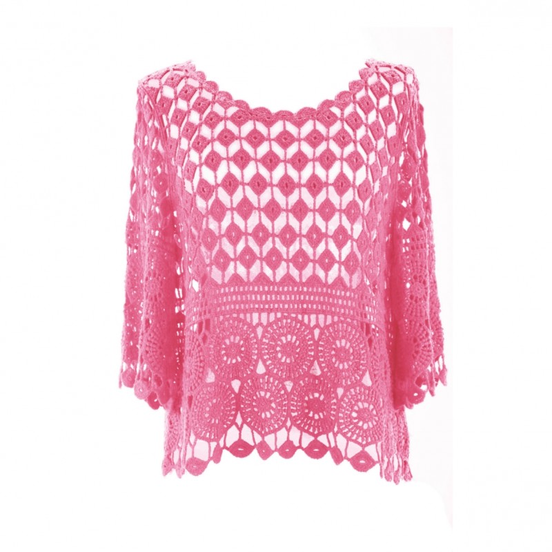 بلوز زنانه دستباف  کد DVTG35