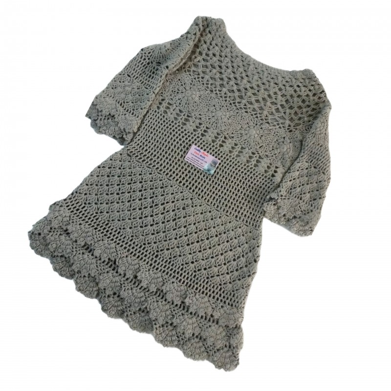 بلوز زنانه قلاب بافی کد DVG365