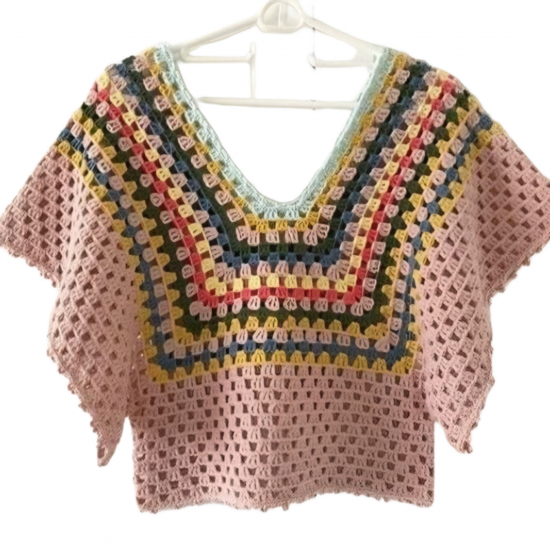 بلوز زنانه قلاب بافی کد UG215