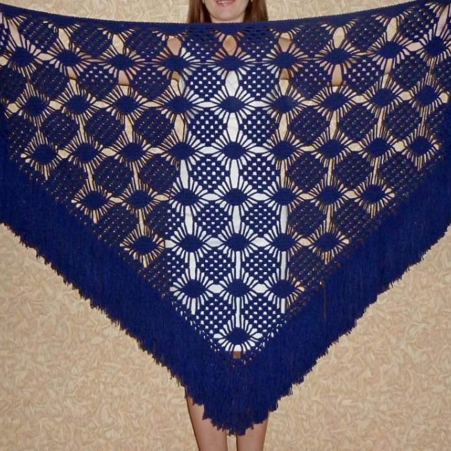 رودوشی بافتنی مدل55 star