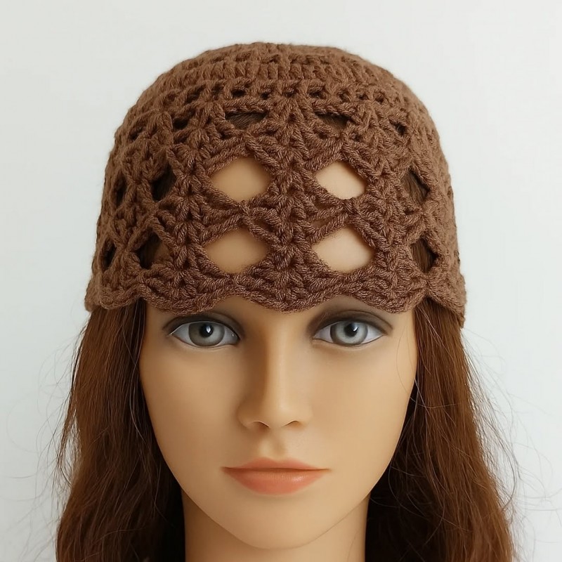 کلاه قلاب بافی زنانه