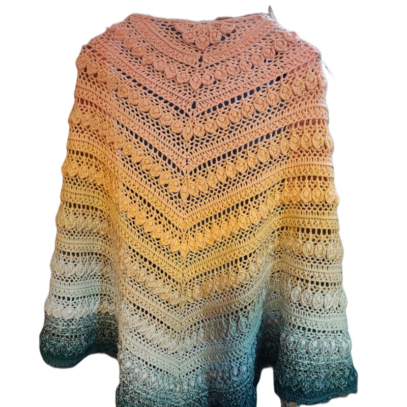 اشارپ قلاب بافی مدل شاخ و برگ