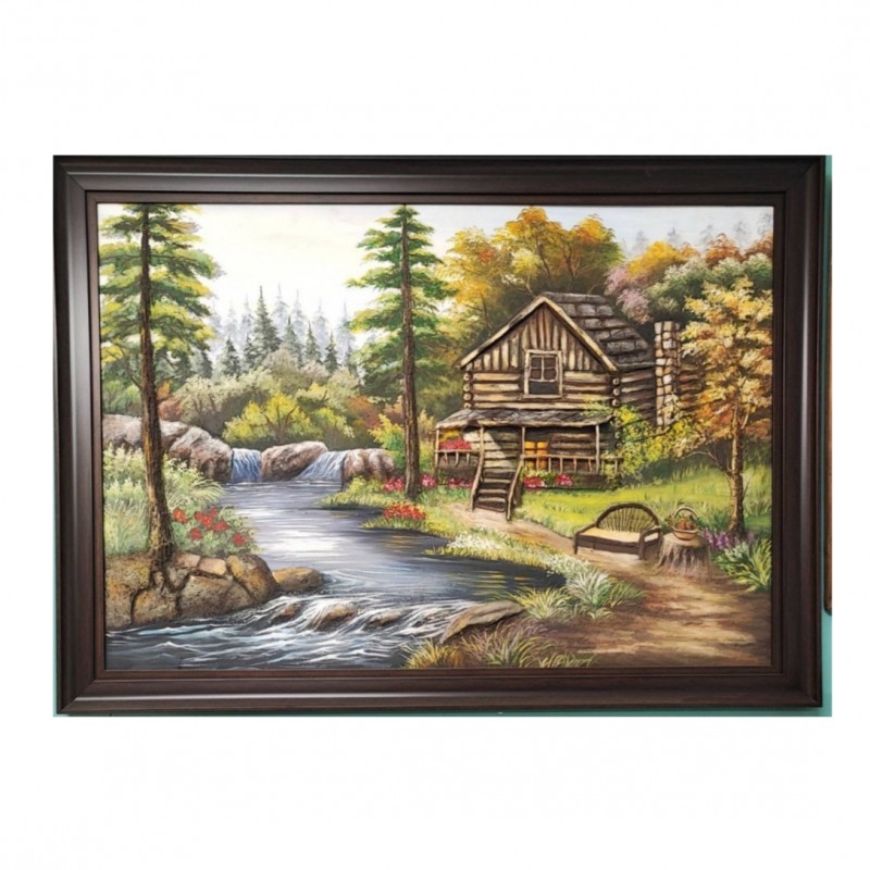 تابلو نقاشی منظره نقش برجسته کدGBV546