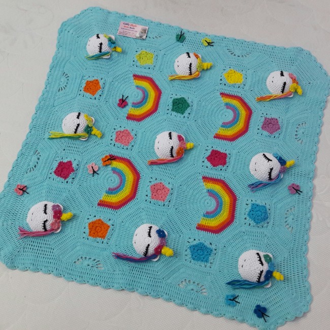 پتو نوزادی یونیکورن