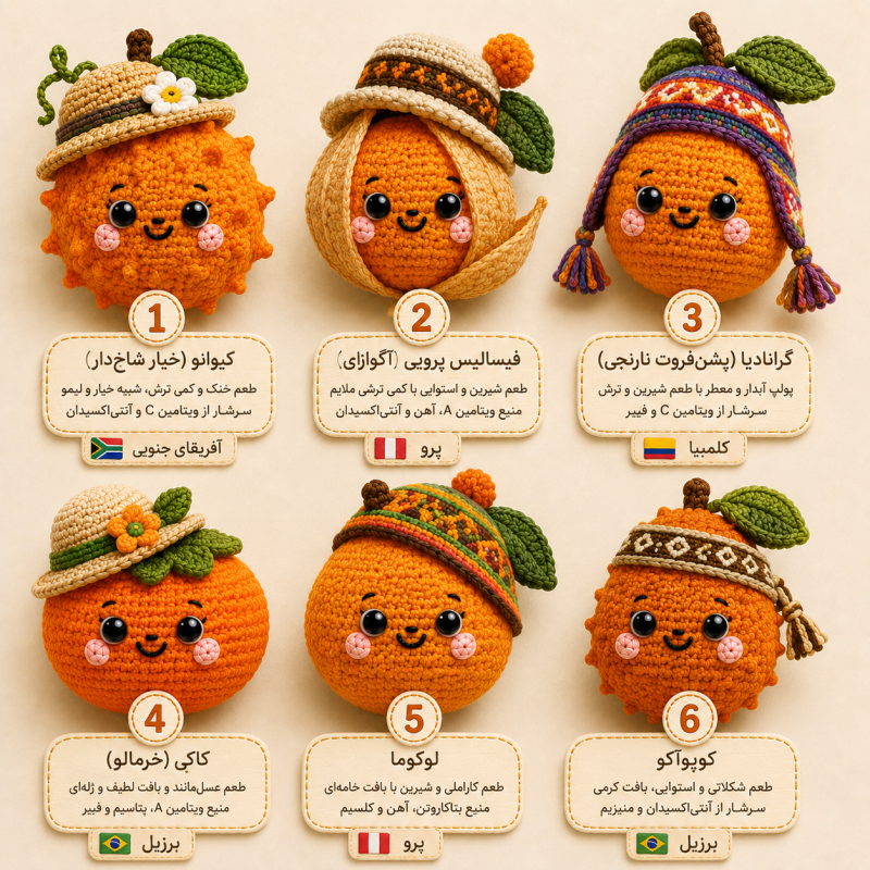 مگنت یخچال قلاب بافی کد Q2Y1