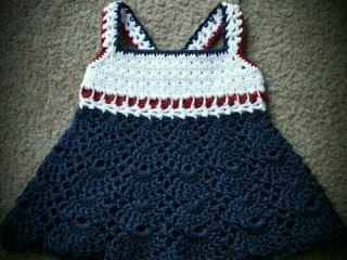 پیراهن نوزادی بافتنی مدل پرنسس کد6655