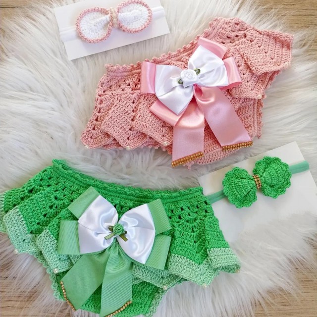 ست2تکه دامن بافتنی نوزادی با تل مدل Hawia88