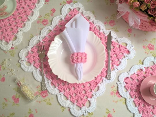 زیربشقابی زیرلیوانی ست دستمال بسته18 عددی