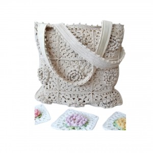 کیف زنانه دوشی قلاب بافی