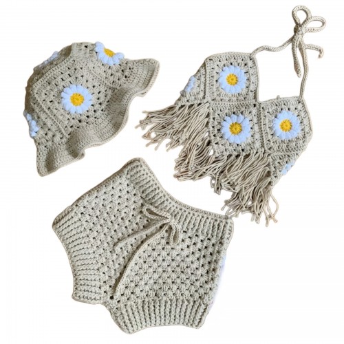 تاب شورتک نوزادی با کلاه